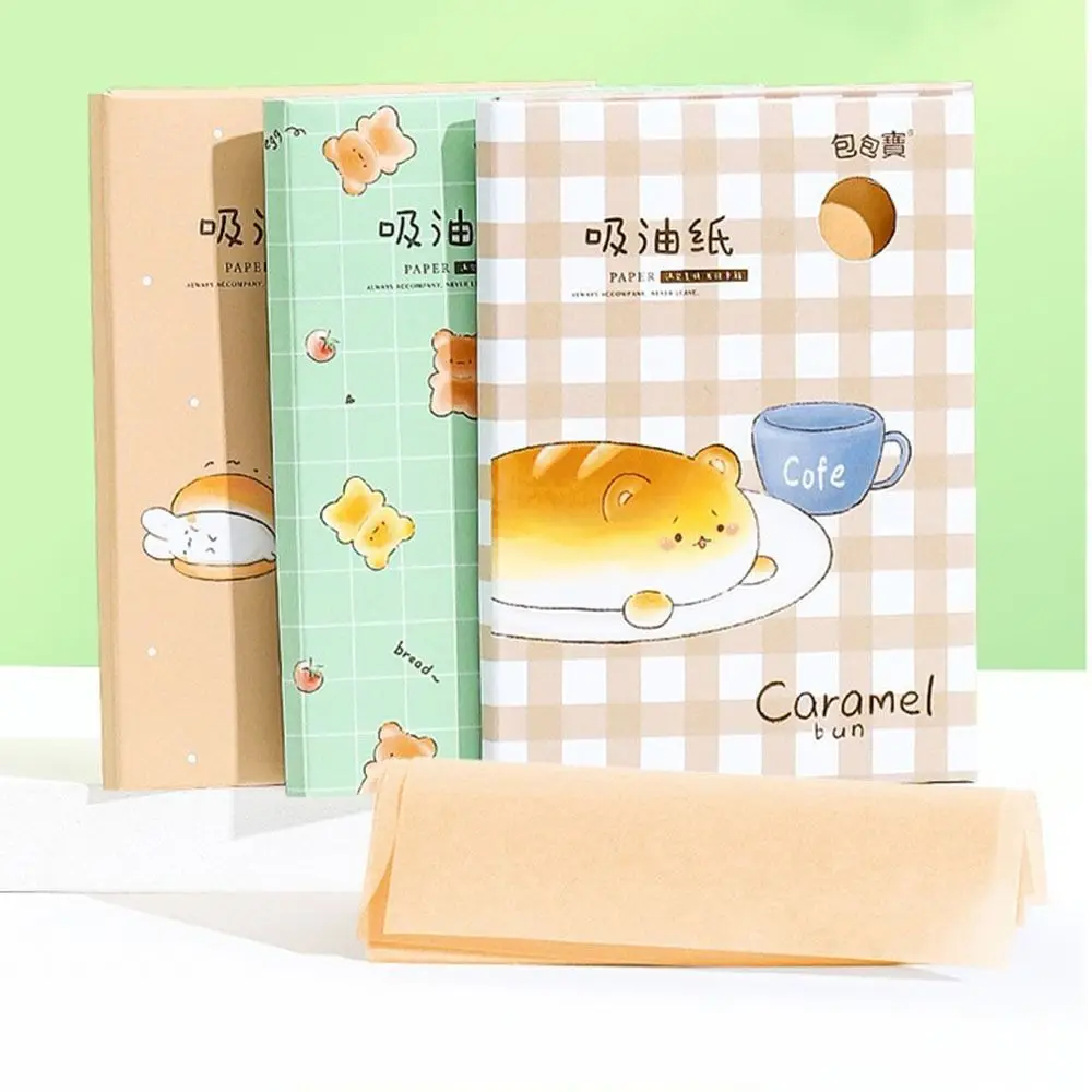 Cute Cartoon Facial Absorbent Paper Oil Removal Skin Care Facial Clean Paper Makeup Tool Convenient Oil Control Film Students