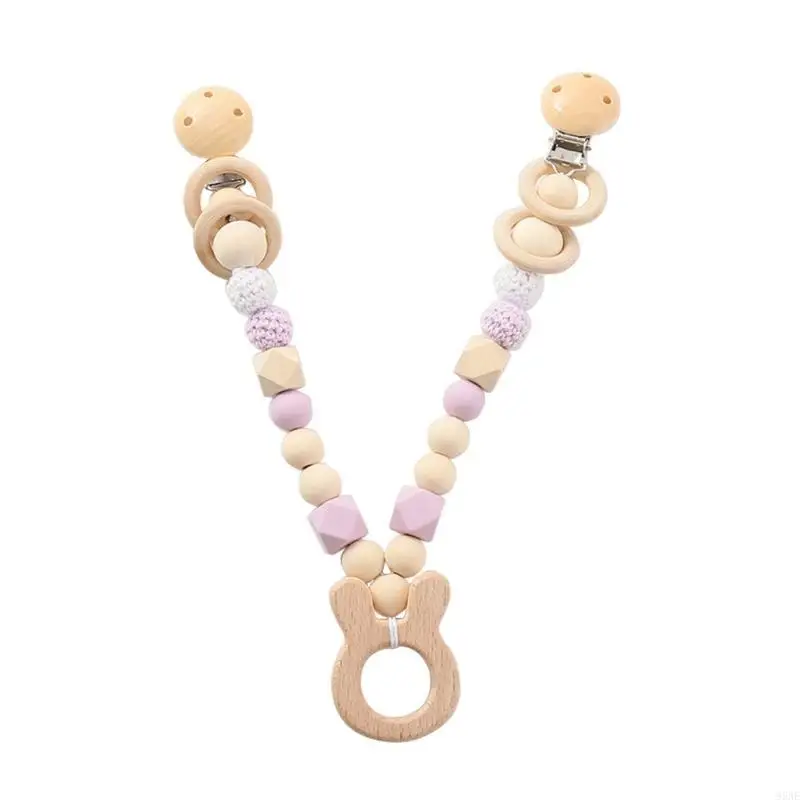 95ae Baby Pitifier Clip para cochecito colgante rattlefle juguete para niños pequeños rattle battle biset silla colgante
