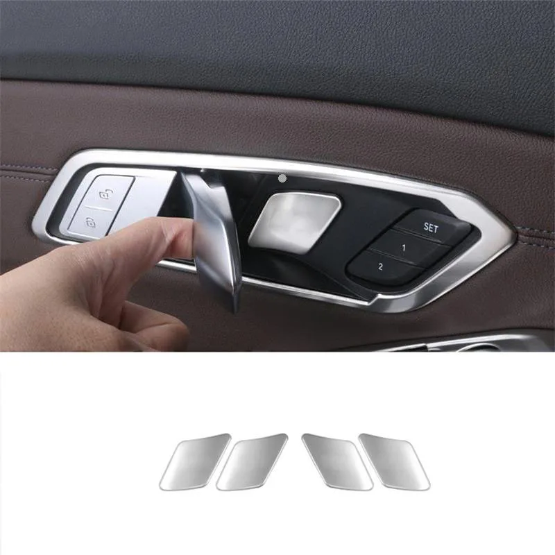 Car Interior Panel Door Handle Covers Trim For BMW 3 Series G20 G28 Decoration Protect Door Bowl Stickers Accessories