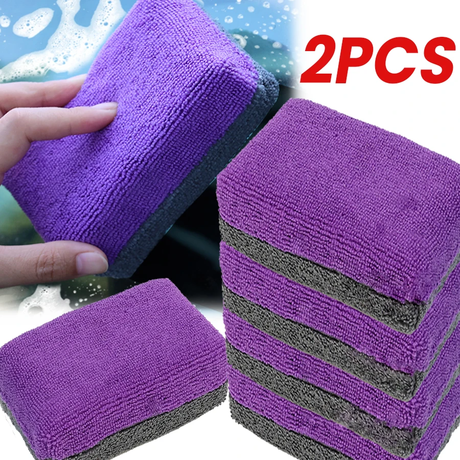 

Colour Block Microfibre Polyester Honeycomb Thickened Sponge Highly Absorbent Wipes Waxing and Polishing Brushes Car Accessories