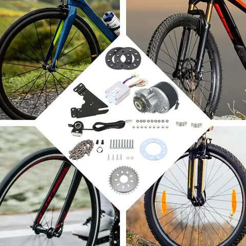 36V 350W Daumengas Elektrofahrrad Linke Seite Antriebsmotor Kit Mountainbike Umbau