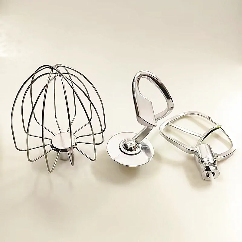 chef machine accessories, egg beater, mixing racket,  noodle hook 4.5L