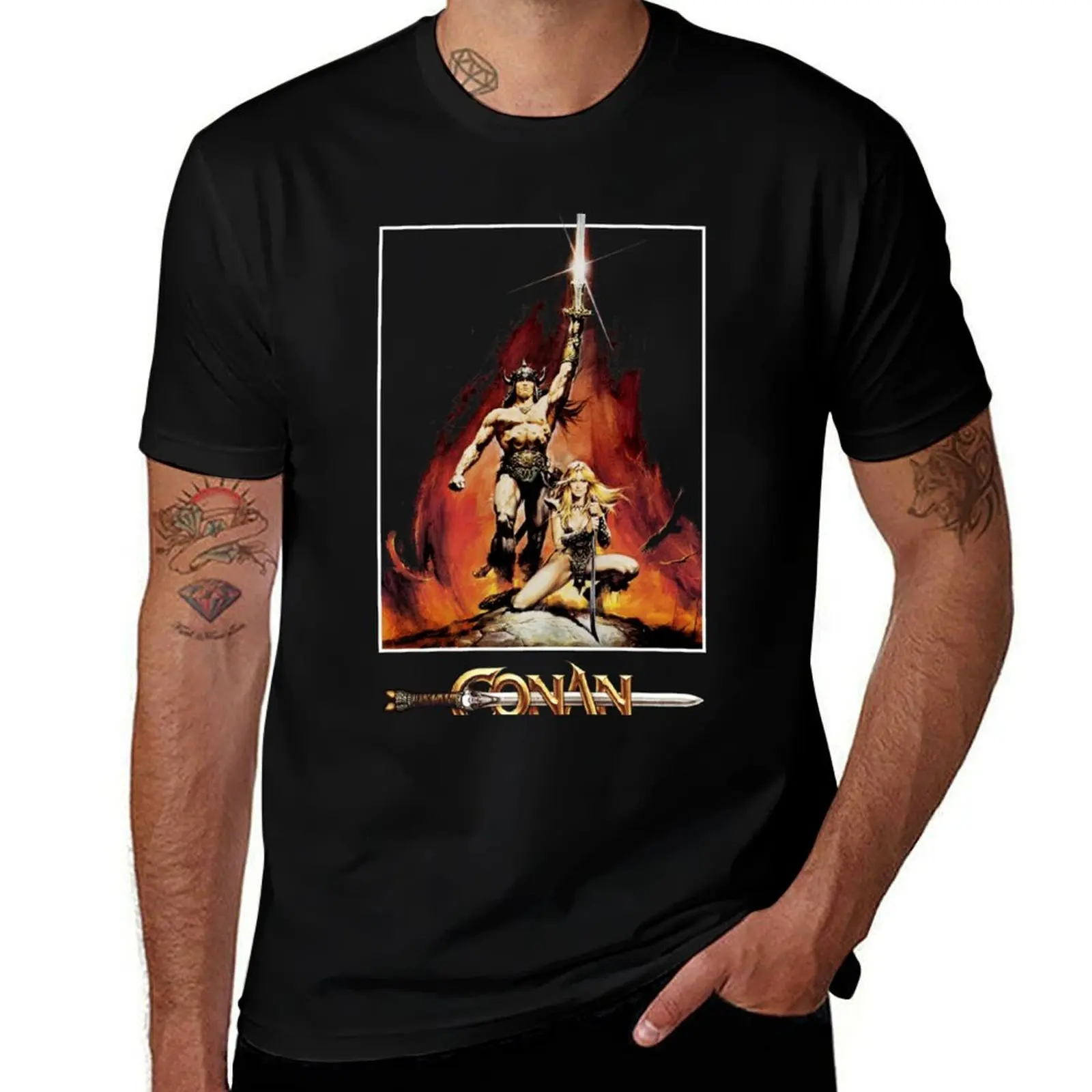Conan The Barbarian Classic T-Shirt Big and Tall Loose Fit T-Shirt
