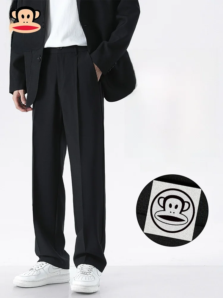 

Мужские повседневные брюки Paul Frank Large Mouth Monkey свободного кроя с прямыми штанинами, осенние, модные, свободного силуэта