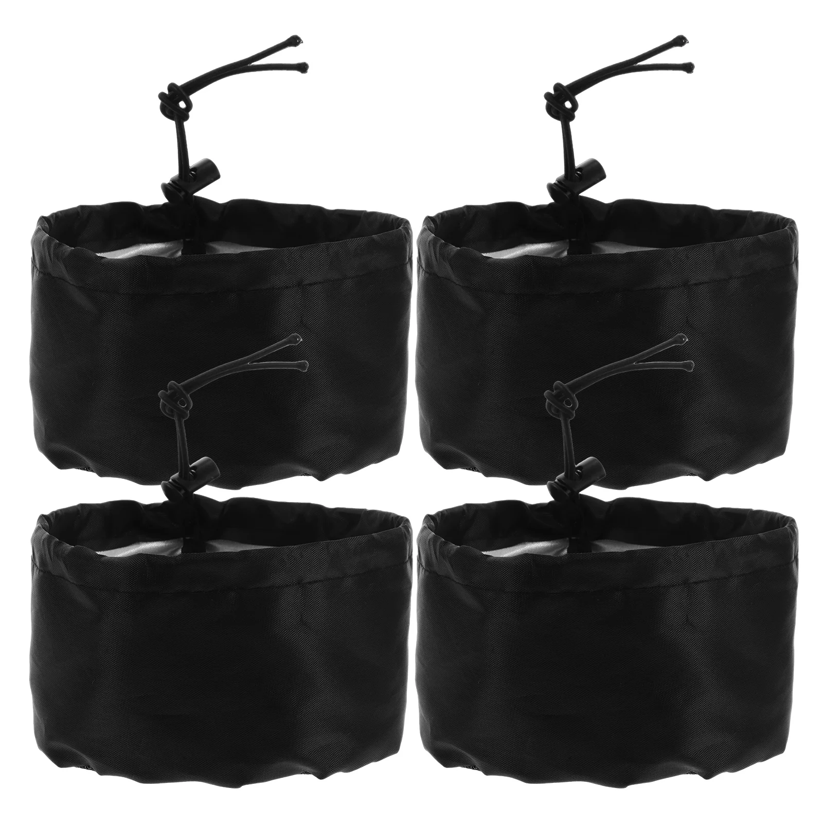 

4 Pcs Ventilation Hood Mesh Filter Grow Tents Cover Accessories Black Oxford Cloth