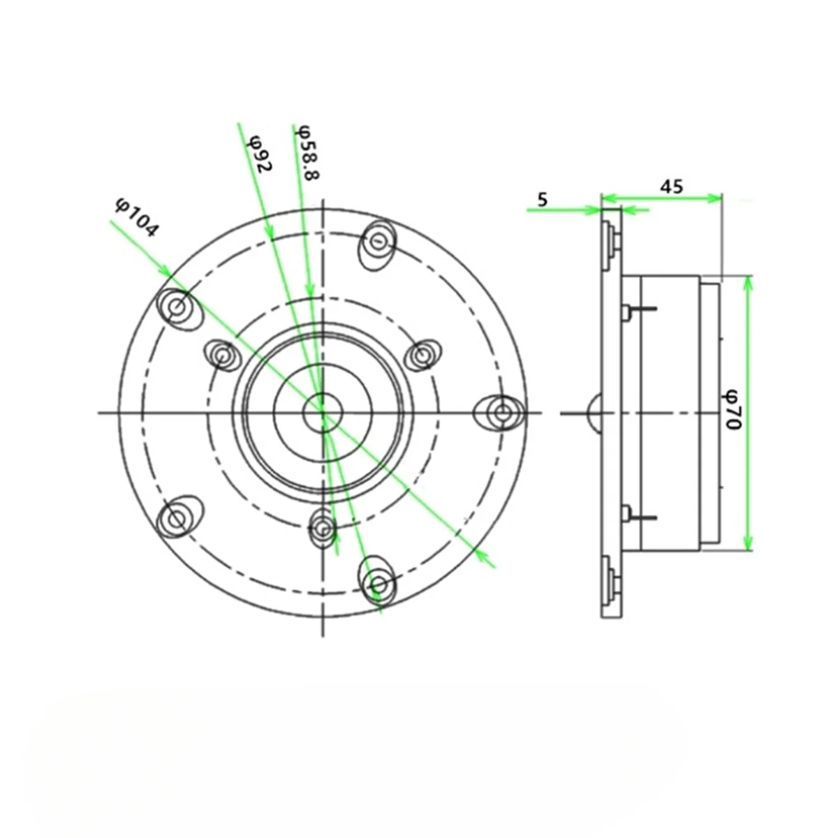 Y22A 1Pcs 4 Inch Tweeter Speaker 8 Ohm 30-60W HIFI Speaker Silk Film Dome Audio Treble Speaker for Family Horn Broadcasting