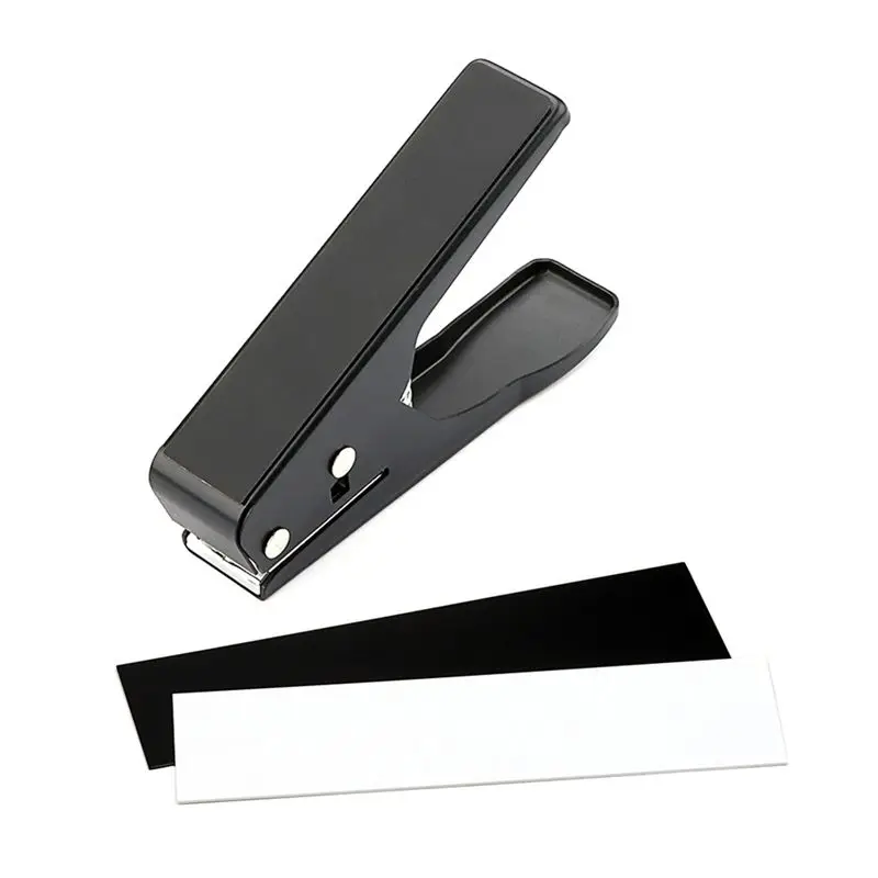 HOES-Guitar Pick Punch Pick Maker Guitar Pick Cutter With 2 Pick Strips Sheet For Guitar Pick Making Tool Durable Easy To Use Bl