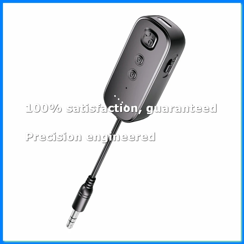 

Bluetooth 5.3 Audio Transmitter Receiver 3.5MM AUX Hifi Stereo Music Wireless Adapters with Mic for Car Airplane TV-A27R