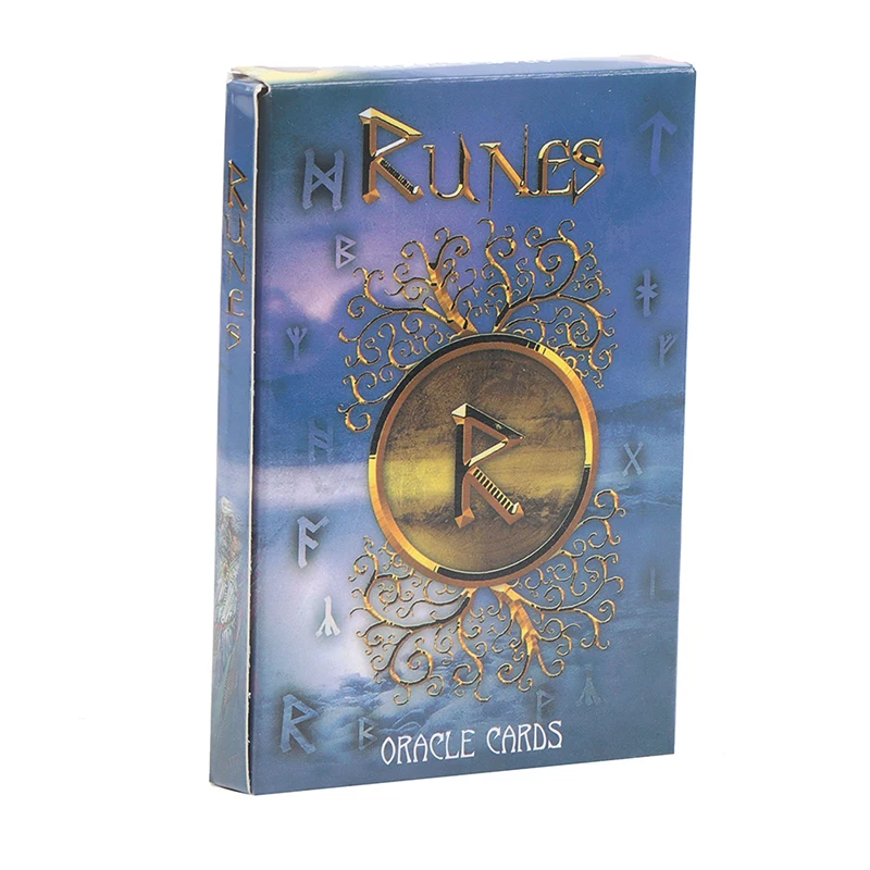 1Box Runes Oracle Card Tarot Family Party Prophecy Divination Board Game Psychic Card Party Board Game Poker Paper