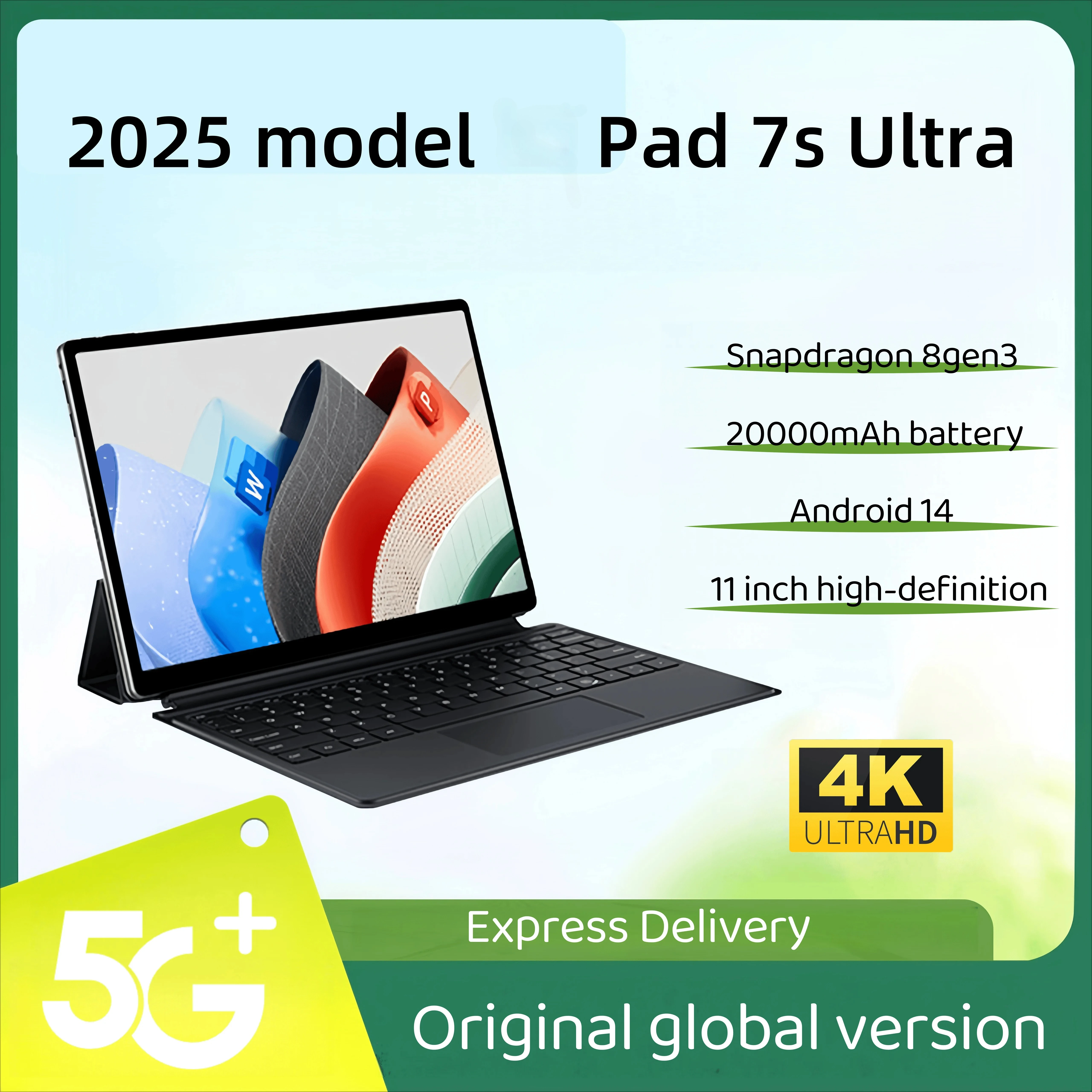 2025 Новый оригинальный планшетный ПК Global Edition Pad 7 Pro Ultra Snapdragon 8gen3, Android 14 HD 4K, 22 ГБ + 2 ТБ, Dual SIM 5G и WIFI 2025 Новый оригинальный планшетный ПК Global Edition Pad 7 Pro Ultra Snapdragon 8gen3, Android 14 HD 4K, 22 ГБ + 2 ТБ, Dual SIM 5G и WIFI