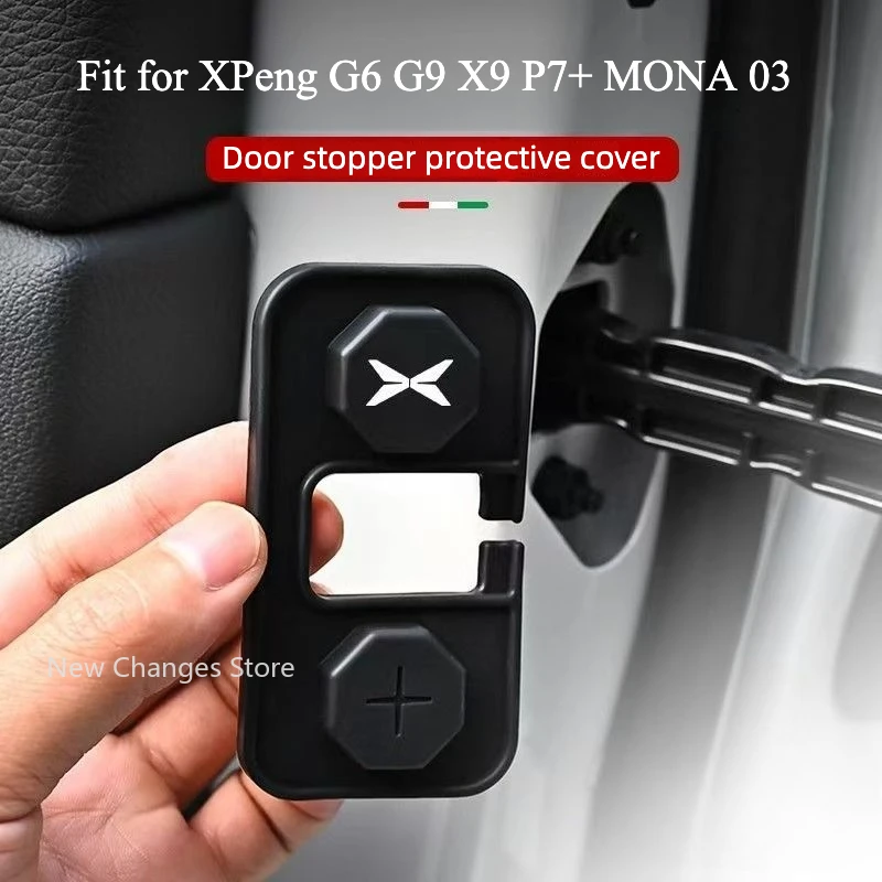 

For XPeng G6 G9 X9 P7+ MONA 03 Door Lock Buckle Limiter Protection Cover Shock Absorption Silicone Pad modify Upgrade Parts