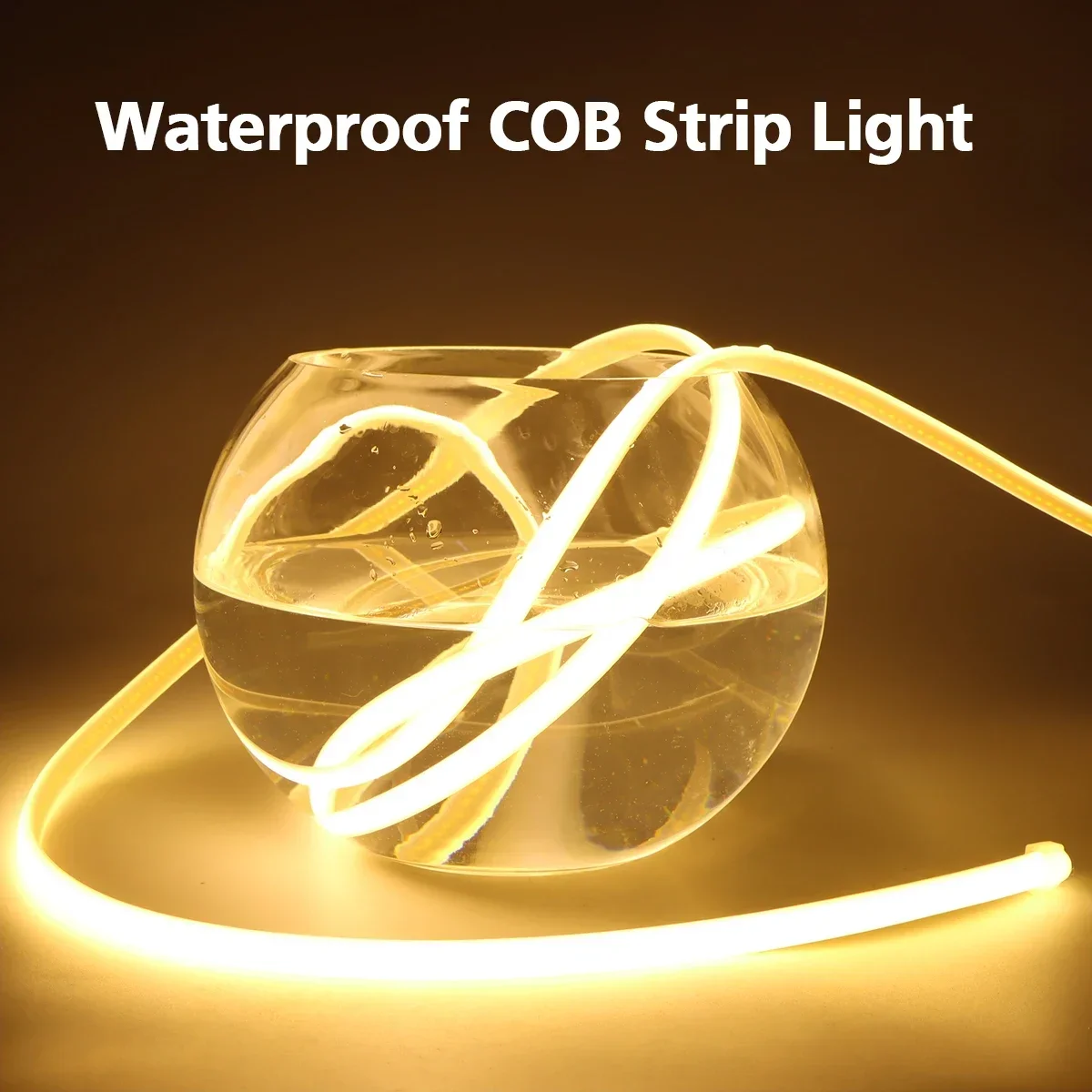 

NEW High Quality Pure Silicone COB Strip Light 288LEDs/M CRI RA90 Soft DIY Cuttable For Ourdoor Garden Lawn Yard Billboard Decor
