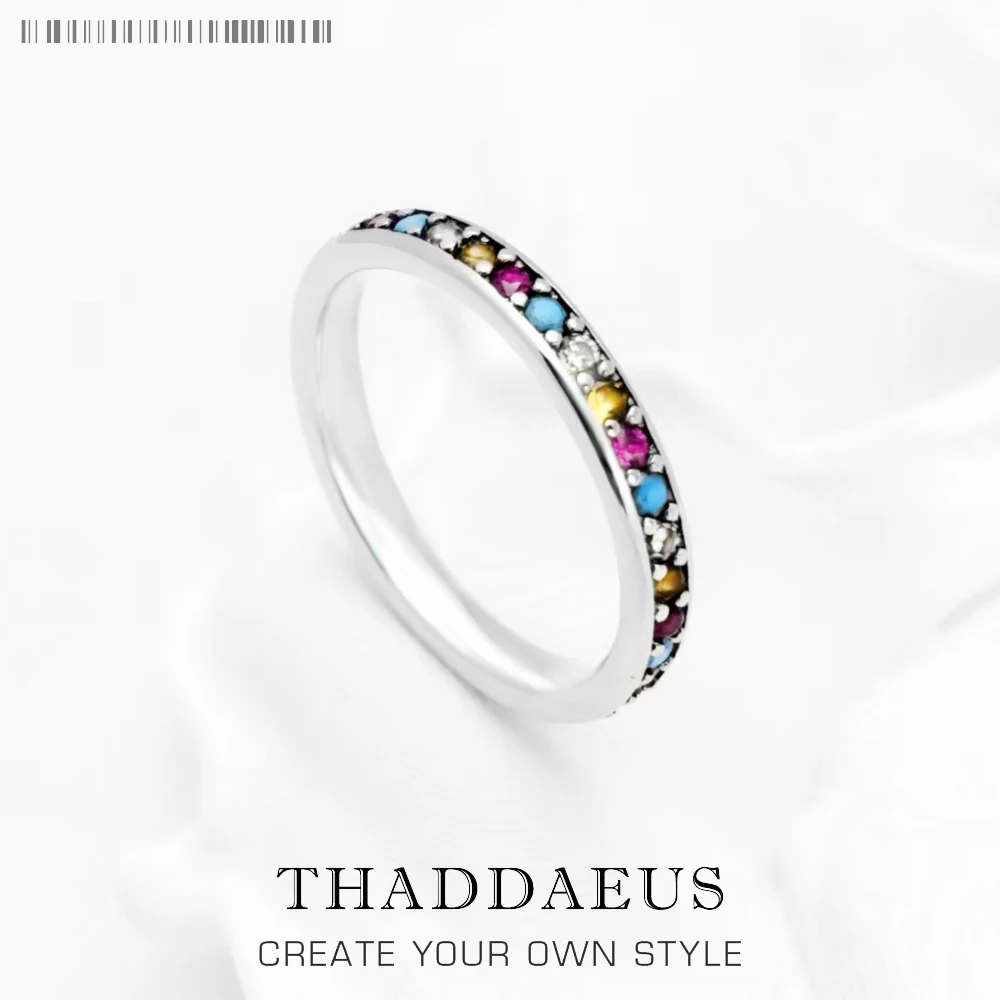

Colourful Stone Ring Europe Style Bohemia Fine Jewelry For Women Brand New Pure 925 Sterling Silver Elegance And Femininity Gift