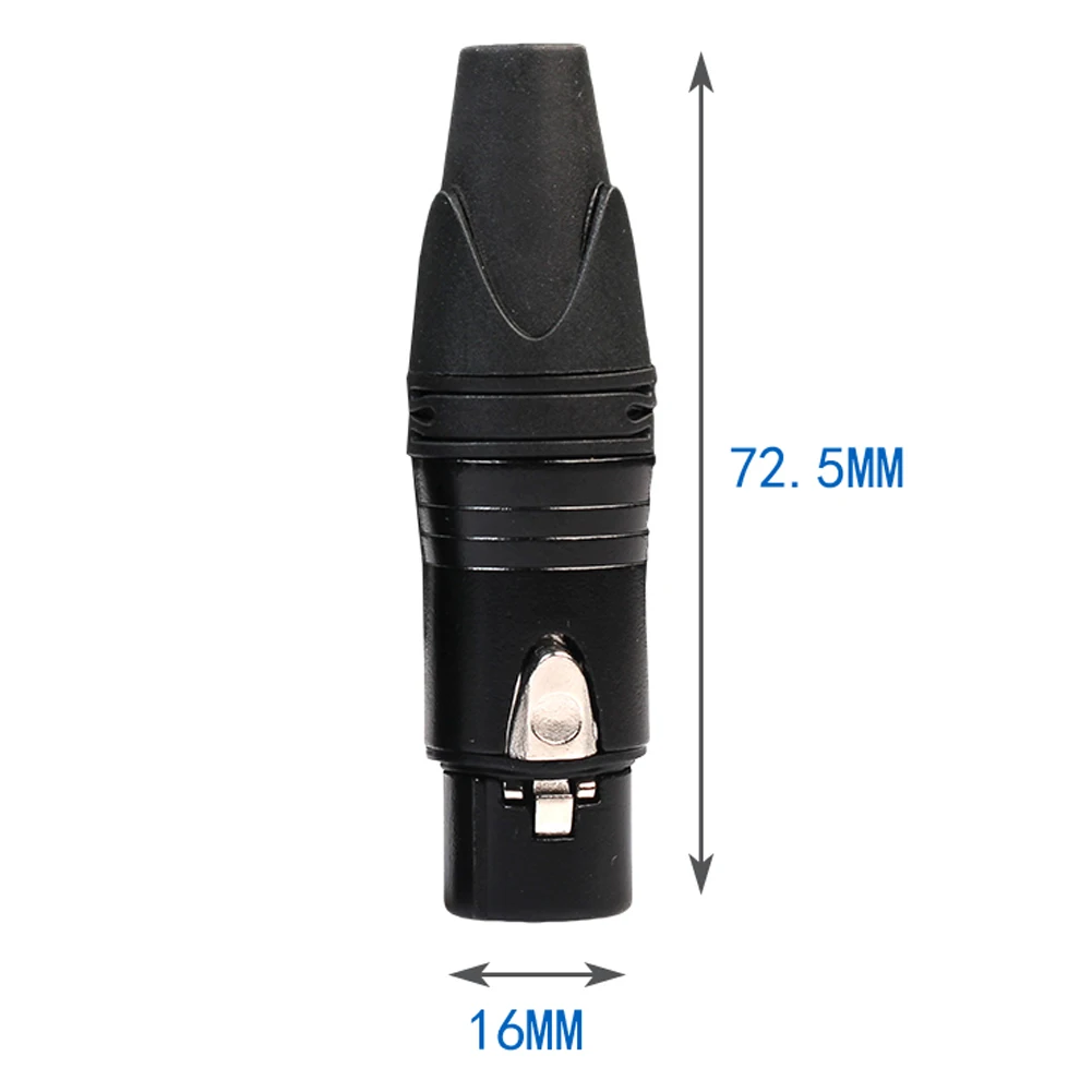 10 Stück DIY Mikrofon XLR 3Pin Buchse Kabel Lötstecker Adapter