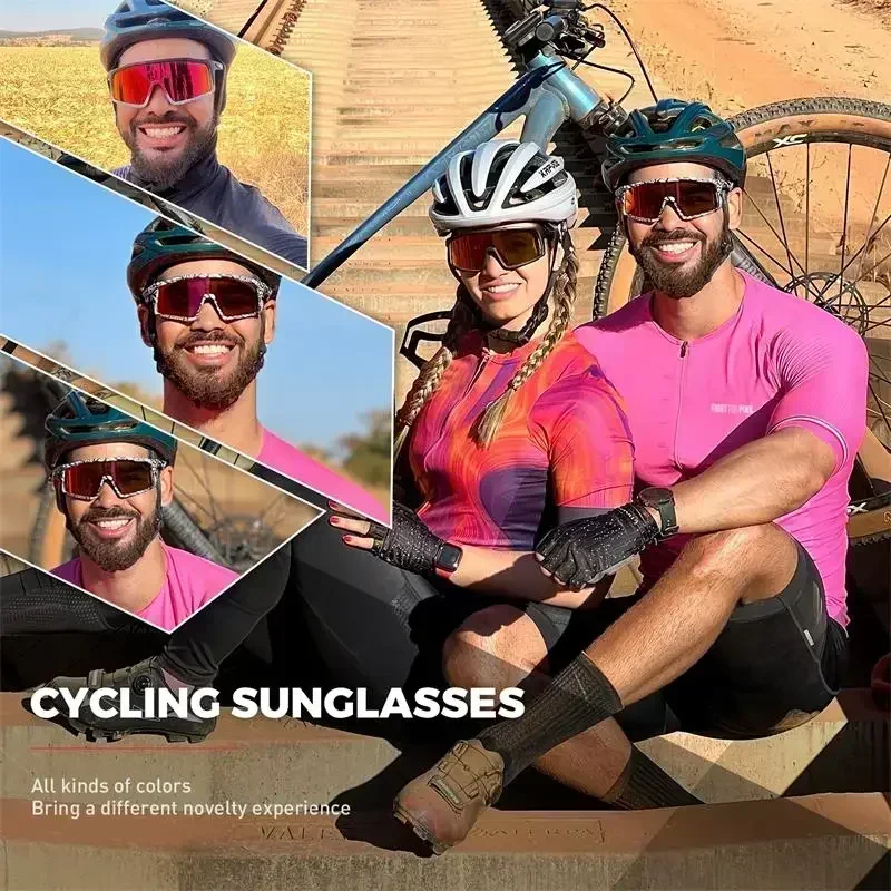 NRC Bike Cycling Glasses Man woman Cycling Sunglasses UV400 Eyepieces Outdoor Bicycle Eyewear Golf Sports Dark Glasses