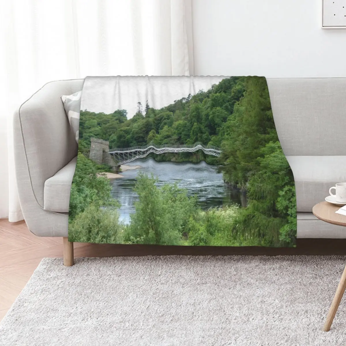 

Craigellachie Bridge II Throw Blanket Luxury Thicken Retros Beach Soft Plaid Blankets