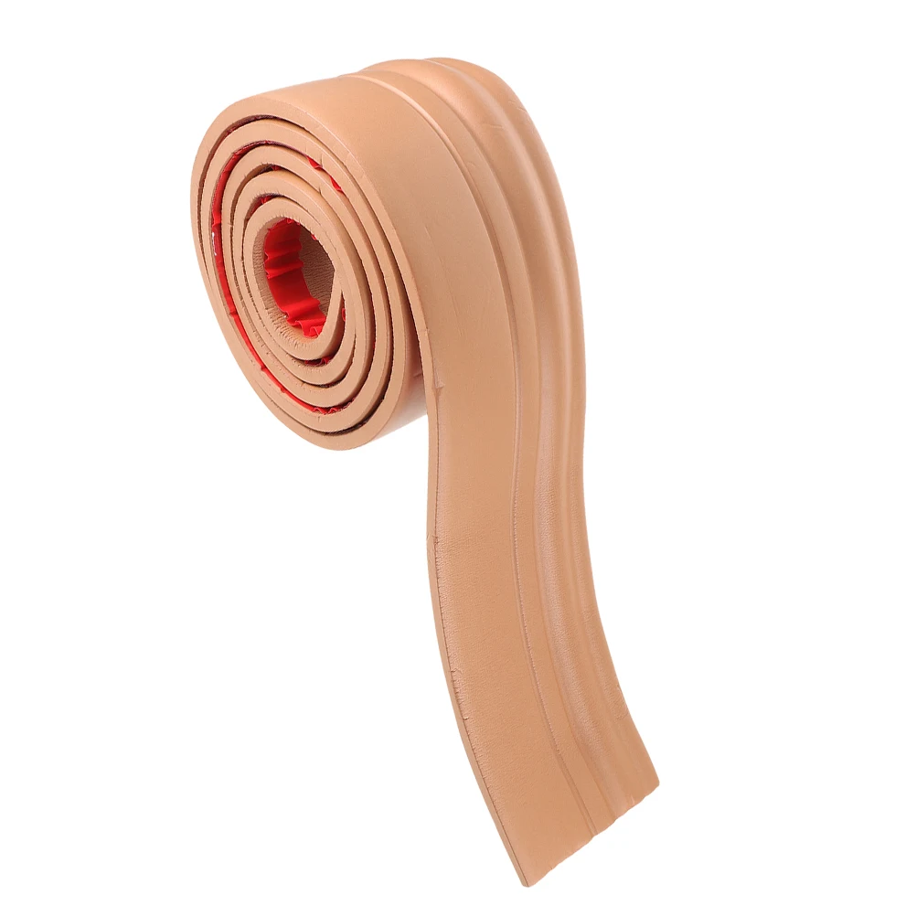 

Self Adhesive Peel Stick Baseboard Edge Skirting Flexible Durable NBR Material Easy Installation No Tools Decorative for