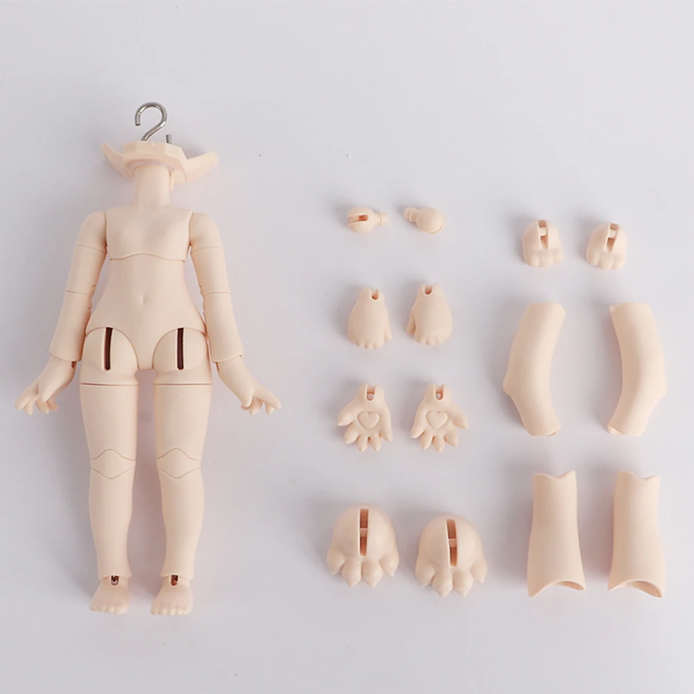 Ob11 10cm Animal Body  1/12bjd Body Cat Bear Body With Eplacement Hand Foot Joint Accessories DIY Toy For GSC Head, Obitsu 11