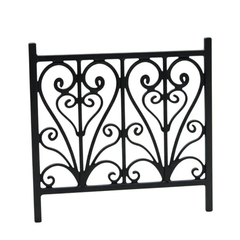 Plastic DollHouse Carved Fence Guardrail Miniature Model DIY Scene Ornaments And Photography Props Micro Landscape Home Decor