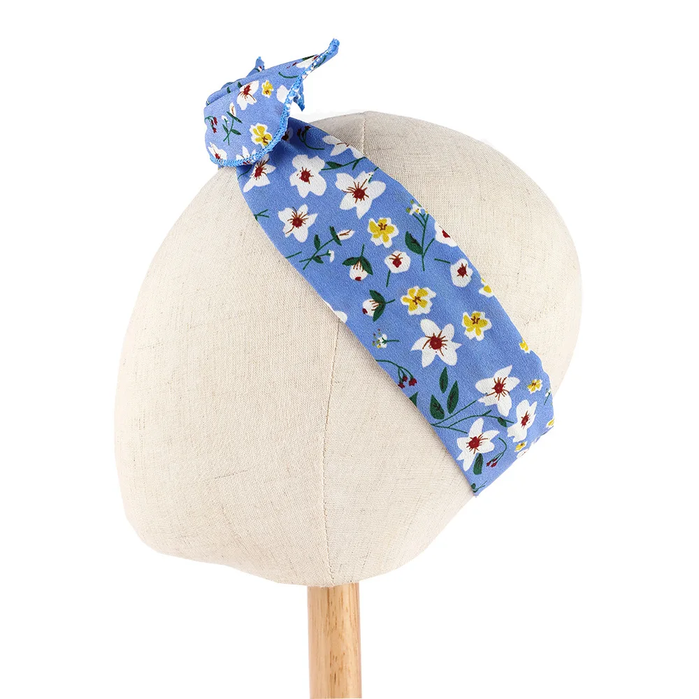 2 قطعة نمط جديد الموضة الطازجة الصغيرة المكسورة زهرة رباط شعر النساء عقال الفتيات العصابات الشعر إكسسوارات الشعر أغطية الرأس #4