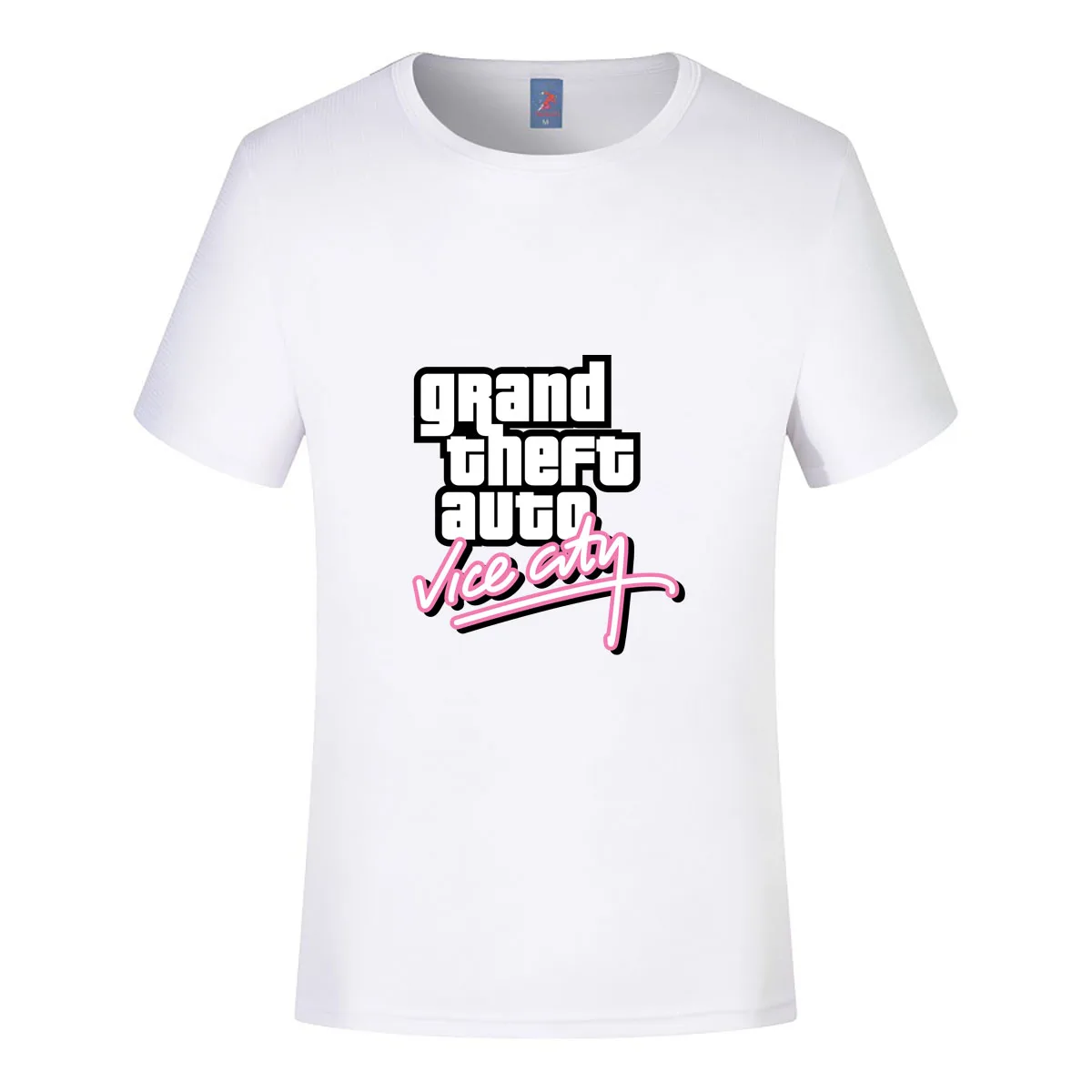 تي شيرت مطبوع من Game Gta Vice City للرجال والنساء بأكمام قصيرة ملابس قطنية ملابس الشارع الشهير
