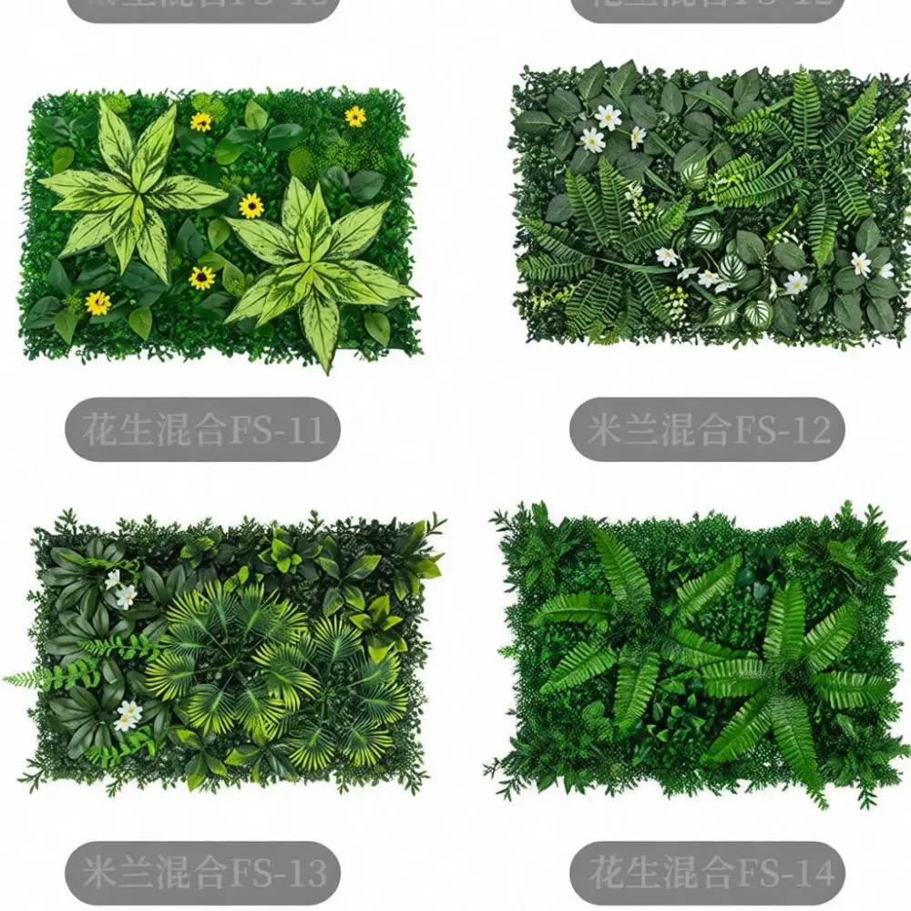 Faux Greenery Wall Mat For Feishuo Artificial Grass Panel Wedding Backdrop Outdoor Shop Decoration Floral Fence Grass
