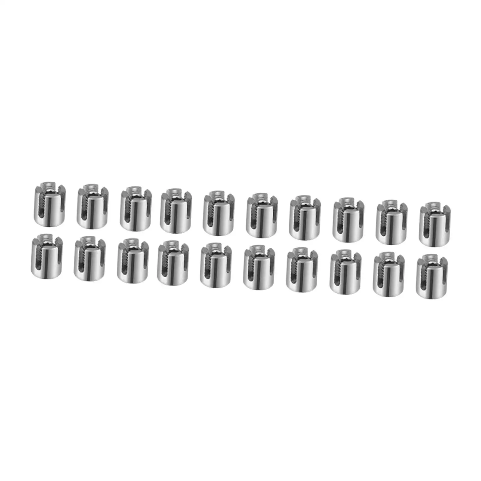 

20 Pieces Railing Cable Cross Cable Clamps Stainless Steel Wire Clamps