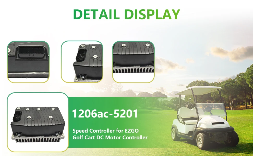 1206AC-5201 Motor Controller 48V 235A 7011526, 618374 for EZGO RXV Fleet Golf Cart Curtis Replace 1206AC-5231, 1206AC5231