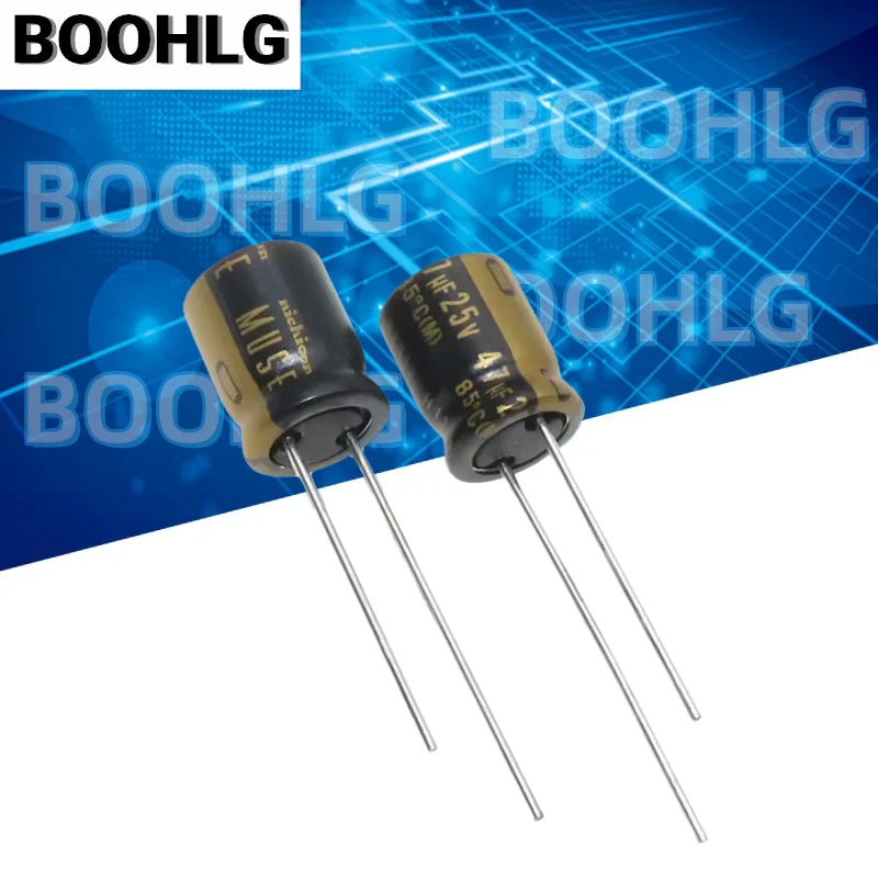 5PCS 47UF 25V fever capacitor 25V 47UF 10X12.5 KZ copper feet