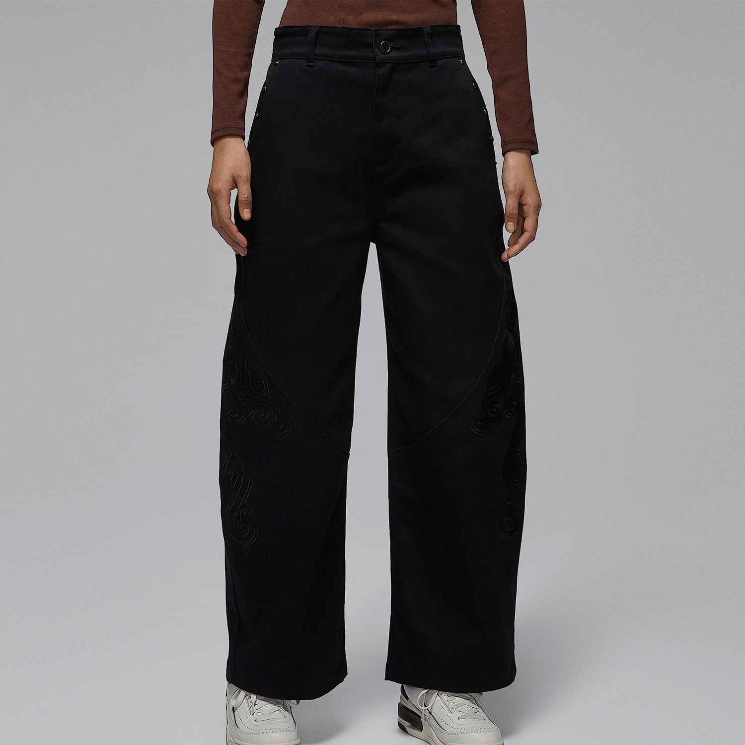 Nike genuine JORDAN women's sports loose fit durable elastic waist pants IQ3962-010