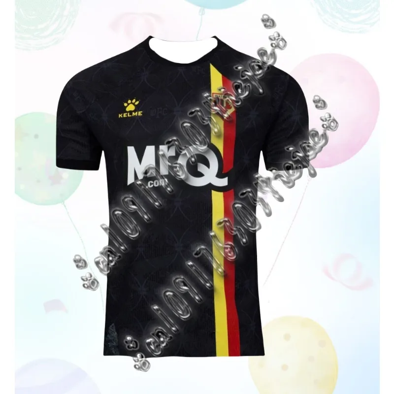 

Watford 2024-25 Away Jersey Футбольная футболка для болельщиков Реплика Женская спортивная футболка Женская повседневная футболка Быстросохнущая и дышащая