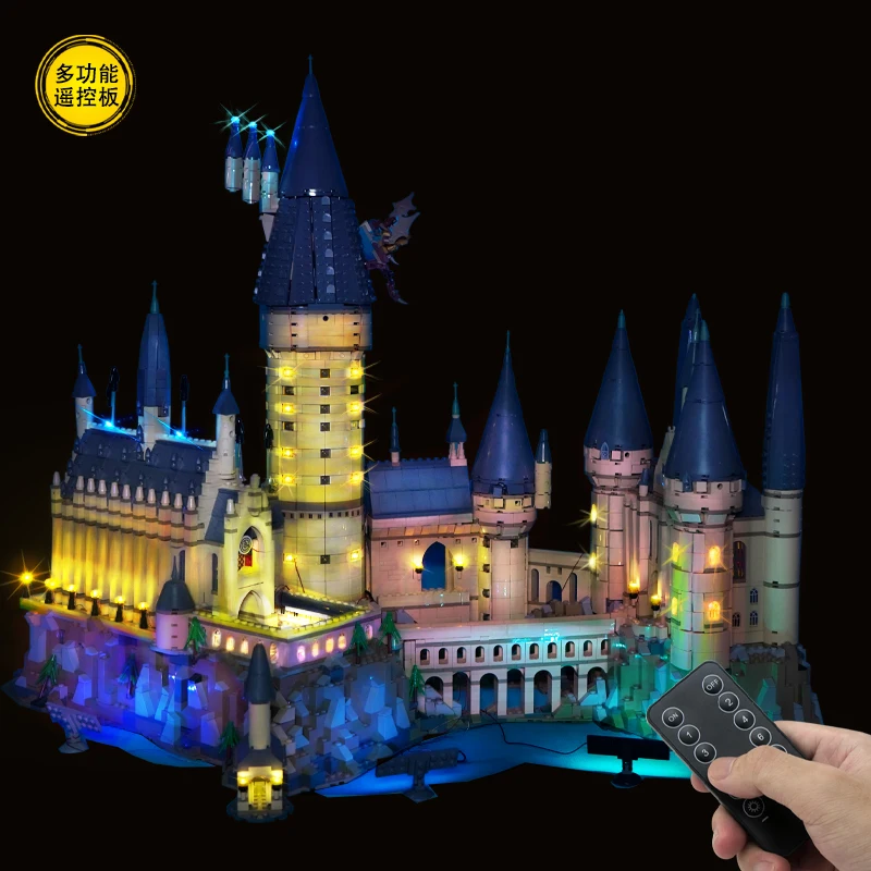 DIY building block lighting LW4001 suitable for 71043 Hogwarts Castle does not include building blocks (only LED light kit)