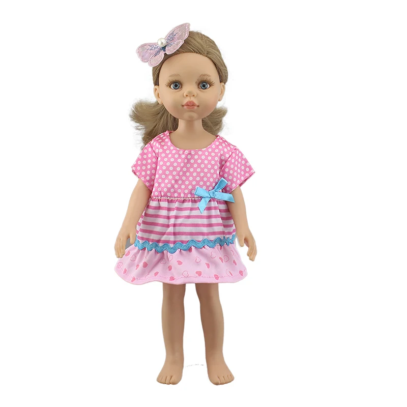 2022 New Dress Fits 32cm Paola Reina Doll, 14 inch Girl Doll Clothes And Accessories, Hair Accessories Is Not Included.