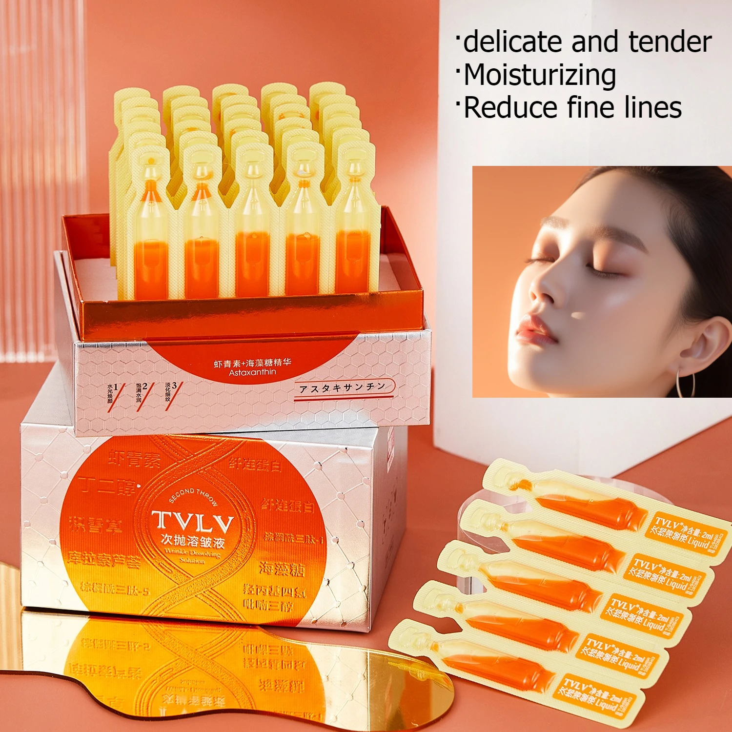 

Collagen VC Brightening Essence 30 * 1.5ml Hydrating and Moisturizing Anti-aging Wrinkles Skin Brighten Whitening Facial Serum