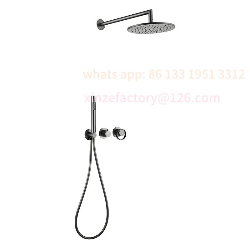 

Hidden wall shower set hotel homestay creative light luxury pre-buried hidden shower