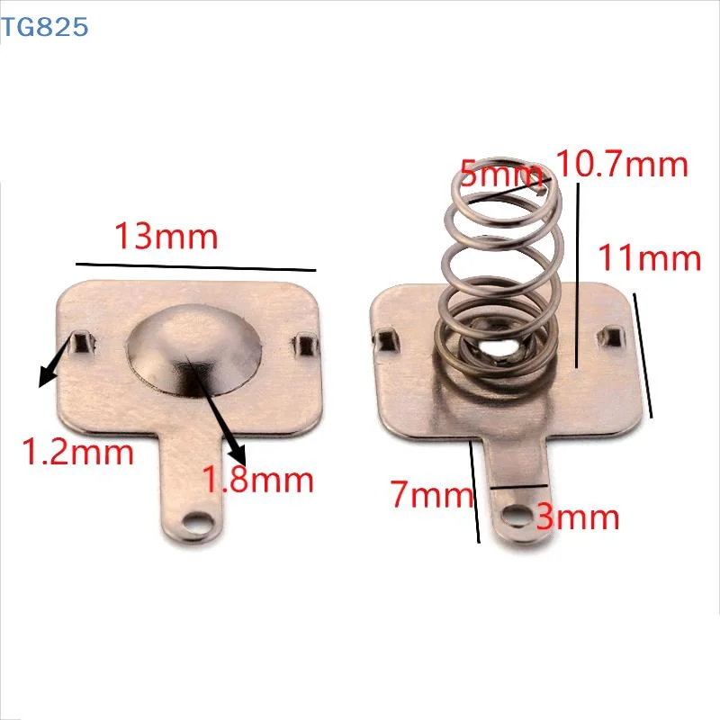 【AN】【AN】20PCS DIY Accessories 18650 Battery Sheet Spring Contact Sheet Battery Box Positive And Negative Single Bipolar
