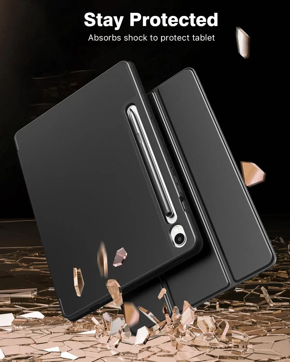 لسامسونج غالاكسي تبويب S7 S8 S9 FE 10.9 ''11'' X510 X710 ثلاثي أضعاف بدء حالة الوجه المغناطيسي حامل بولي Leather الجلود الغطاء الواقي