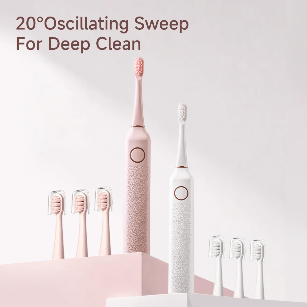 DOCO Sonic Electric Toothbrush 20° Swing Vibration Smart Zone Reminder Rechargeable Oral Care Toothbrush Replacement Brush Heads - view 2