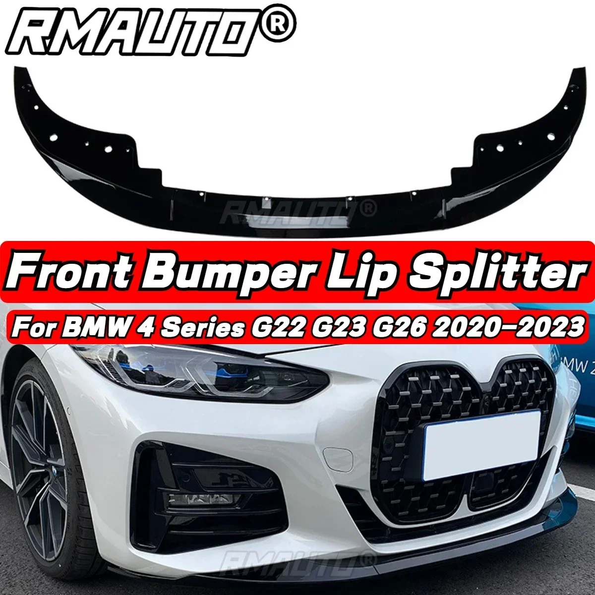 

MP Style G22 Lip Car Front Bumper Splitter Lip Diffuser Spoiler For BMW 4 Series G22 G23 G26 2020-2023 Car Accessories Body Kit