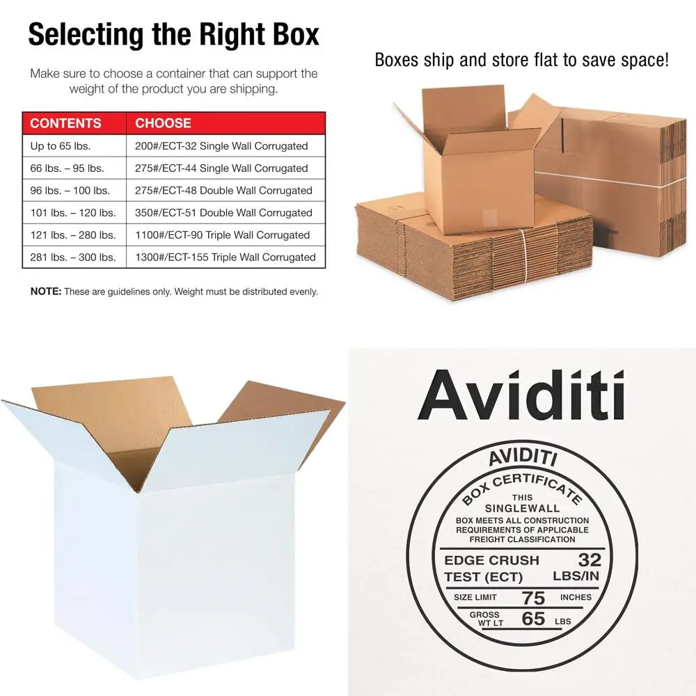 

25 картонных коробок среднего размера 14x14x14 дюймов для переезда, почтовых отправлений, упаковки и хранения