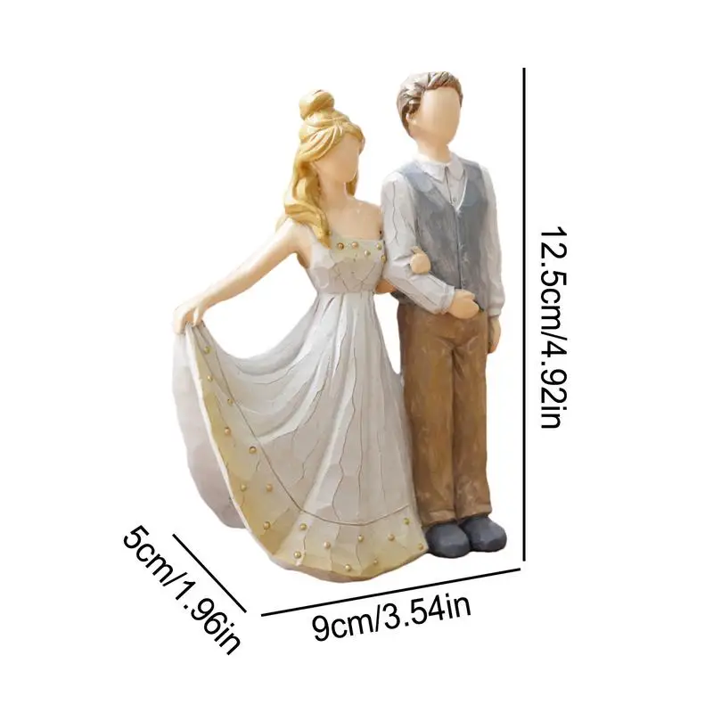 Estatuas de boda para pareja, figuritas románticas, muñeca de boda europea de resina para boda y fiesta de aniversario imprescindible