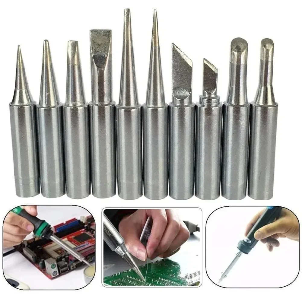 Solder Iron Tips 10PCS 900M For HAKKO 933 936 937 376 907 913 951 898D 852D+ 878AD For Atten Quick Aoyue Yihua Iron Station