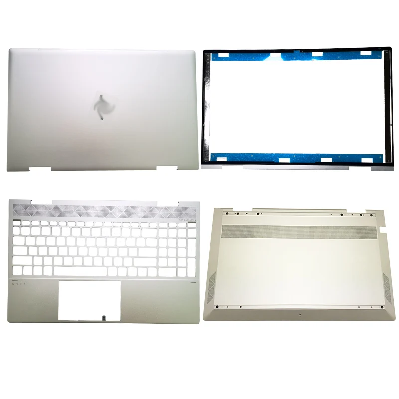 

New For HP ENVY 15 X360 15-ED TPN-C149 BACK COVER L93203-001 Bezel palmrest bottom cover L94609-001