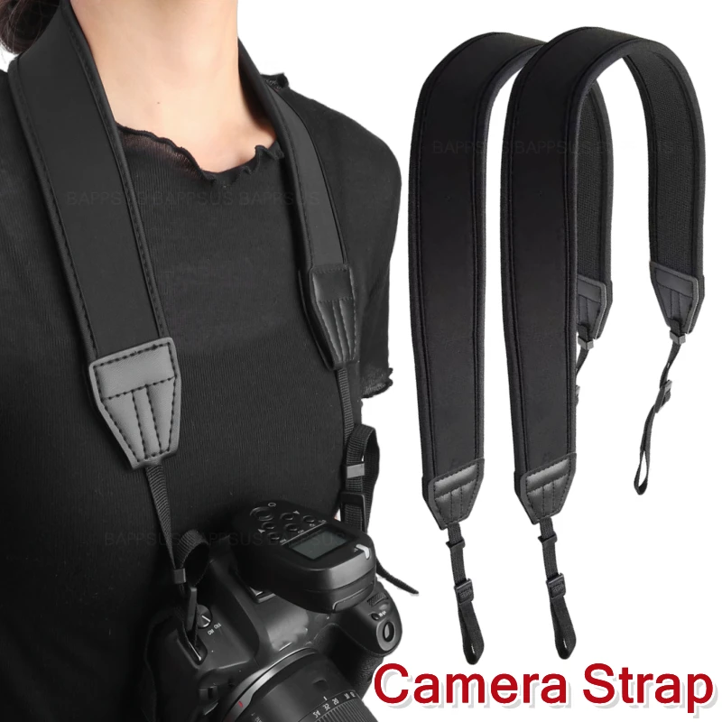 Universal Neck Straps Hang Rope Fittings Stretched Skid Decompression Wide Shoulder Strap for Telescope SONY Digital Cameras