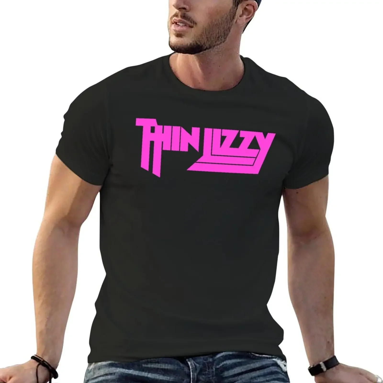 Thin Lizzy T-Shirt anime t shirts animal prinfor boys vintage clothes tees mens fashion