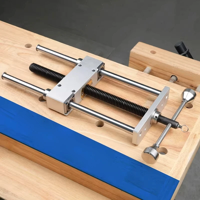oo-Woodworking Inertia Precision Heavy-Duty Vise Dual-Screw Effort-Saving Woodworking Vise Quenched Treatment Reinforced Jaw