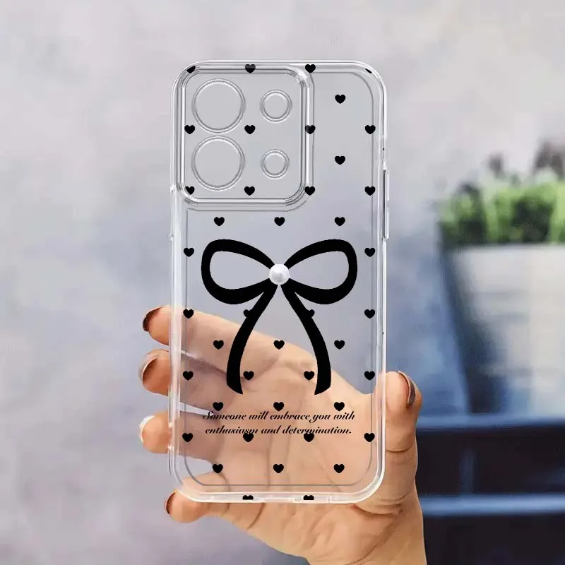 

Love Pattern Phone Case For Xiaomi Redmi 10 11 K30 K40 K50 K60 K70 Pro Prime Plus Ultra Zoom 5G TPU Transparent