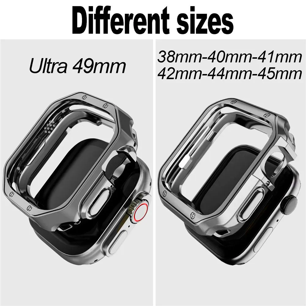 For apple watch ultra2 ultra 49mm case series 9 8 7 45mm 41mm iwatch se 6 5 4 44mm 40mm 3 42mm 38 soft TPU protector case cover