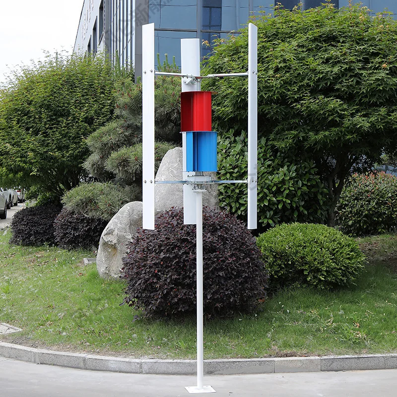 LLMM vertical axis HQ wind turbine complementary solar energy new energy breeze start