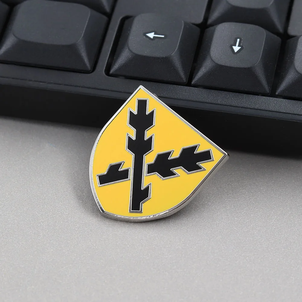 Kingdom Come Deliverance Lords of Leipa Schild-Brosche - Wappen von Sir Hans Capon Emaille-Pin, Mittelalterliches Ritter-Metallabzeichen für – Detail 7